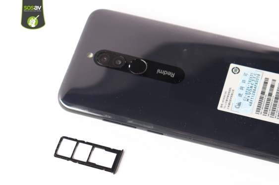 Guide photos remplacement coque arrière & capteur d'empreinte Xiaomi Redmi 8 (Etape 3 - image 1)