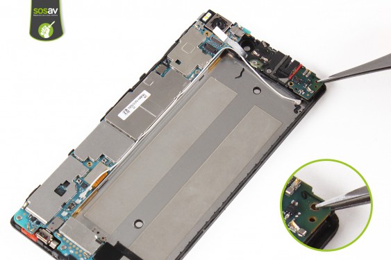 Guide photos remplacement micro secondaire / antenne secondaire Huawei P8 (Etape 22 - image 1)