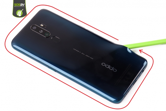 Guide photos remplacement nappe connecteur de charge Oppo A9 (2020) (Etape 5 - image 3)