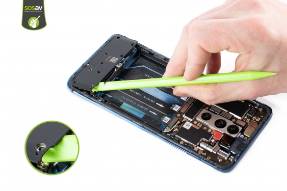 Guide photos remplacement nappes de liaison connecteur de charge OnePlus 7T Pro (Etape 18 - image 3)