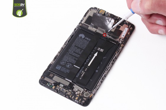 Guide photos remplacement nappe de liaison du connecteur de charge Huawei Mate 9 (Etape 8 - image 1)