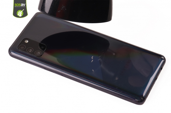 Guide photos remplacement vitre arrière et vitre caméra arrière Galaxy A31 (Etape 4 - image 1)