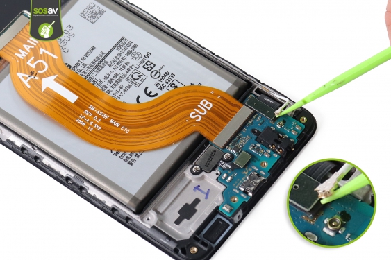 Guide photos remplacement câble d'interconnexion Galaxy A51 (Etape 9 - image 2)