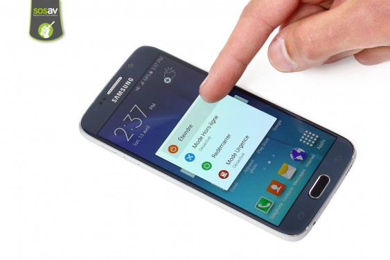 Guide photos remplacement vitre arrière Samsung Galaxy S6 (Etape 1 - image 2)