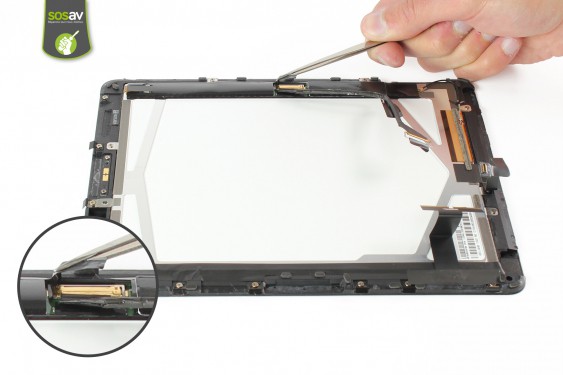 Guide photos remplacement nappe de liaison de l'écran lcd iPad 1 3G (Etape 10 - image 2)