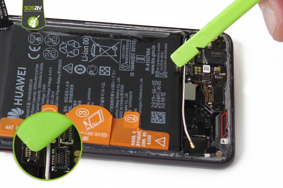 Guide photos remplacement connecteur de charge Huawei P30 (Etape 19 - image 2)
