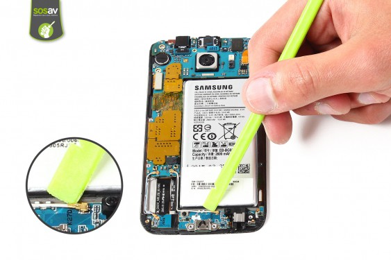 Guide photos remplacement câble d'interconnexion de l'antenne gsm Samsung Galaxy S6 Edge (Etape 7 - image 3)