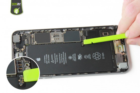 Guide photos remplacement nappe power / flash / micro externe iPhone 6S Plus (Etape 12 - image 4)