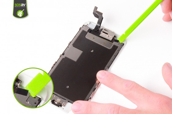 Guide photos remplacement plaque de protection de l'écran lcd iPhone 6S (Etape 17 - image 1)
