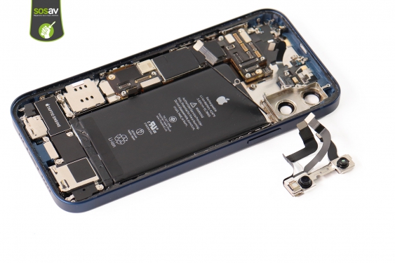Guide photos remplacement nappe flash & micro secondaire iPhone 12 (Etape 19 - image 1)