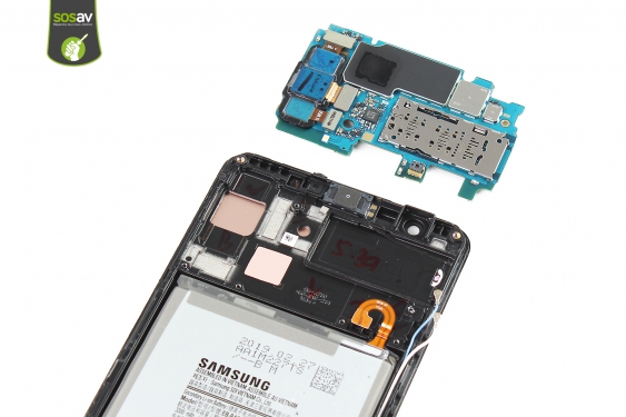 Guide photos remplacement haut-parleur interne Galaxy A7 (2018) (Etape 17 - image 1)