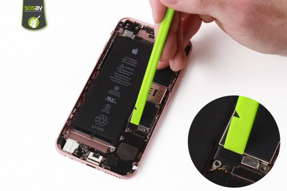 Guide photos remplacement nappe power, vibreur, volume, flash et micro externe iPhone 6S (Etape 12 - image 1)