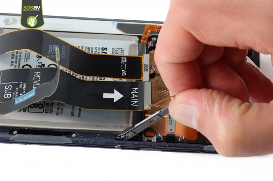 Guide photos remplacement nappe power, volume et bixby Galaxy Note 10+ (Etape 19 - image 3)