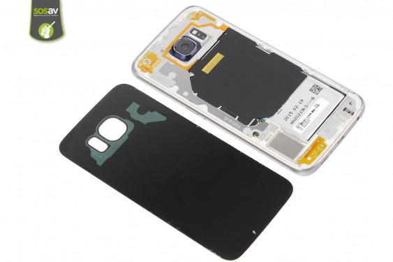 Guide photos remplacement nappe nfc / chargeur à induction Samsung Galaxy S6 (Etape 3 - image 3)