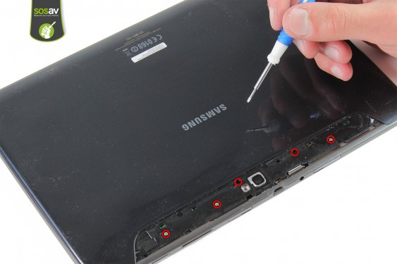 Guide photos remplacement lecteur sd / vibreur Galaxy Note 10.1 (Etape 5 - image 1)