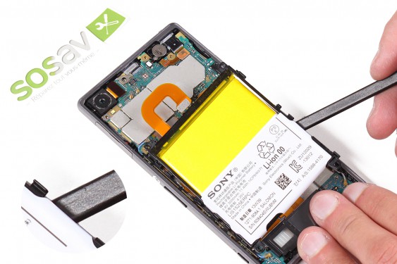 Guide photos remplacement batterie Xperia Z1 (Etape 7 - image 4)