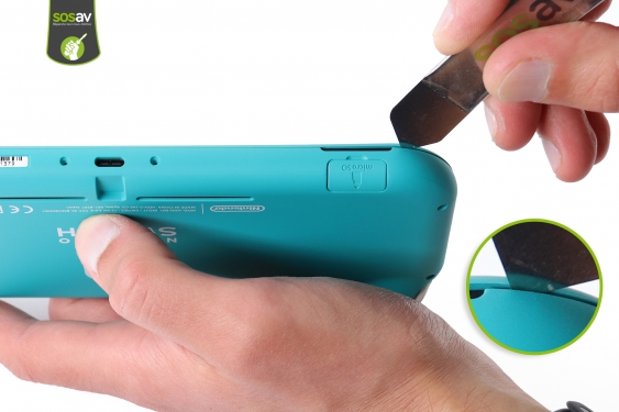 Guide photos remplacement coque arrière Nintendo Switch Lite (Etape 3 - image 1)