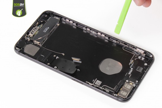 Guide photos remplacement nappe power, vibreur, volume, flash et micro externe iPhone 7 Plus (Etape 32 - image 1)