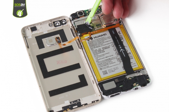 Guide photos remplacement coque arrière et capteur d'empreintes Huawei P Smart (Etape 6 - image 3)