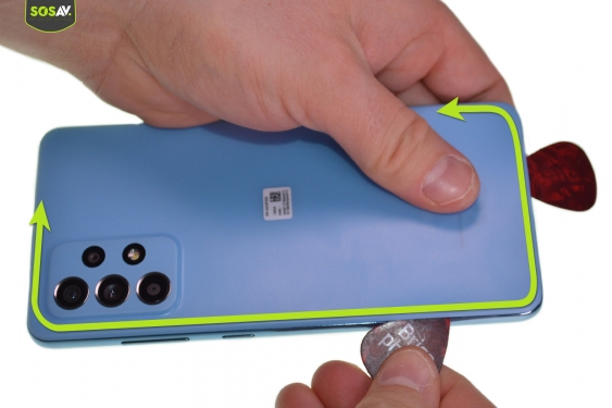 Guide photos remplacement batterie Galaxy A52 (Etape 3 - image 3)