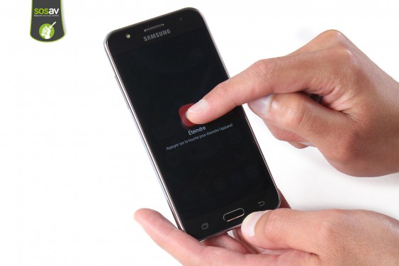 Guide photos remplacement bouton power Samsung Galaxy J5 2015 (Etape 1 - image 3)
