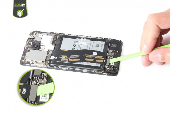 Guide photos remplacement nappe de liaison du connecteur de charge OnePlus 3 (Etape 11 - image 3)