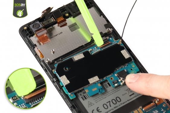 Guide photos remplacement nappe de liaison connecteur de charge Wiko Rainbow Lite 4G  (Etape 18 - image 1)