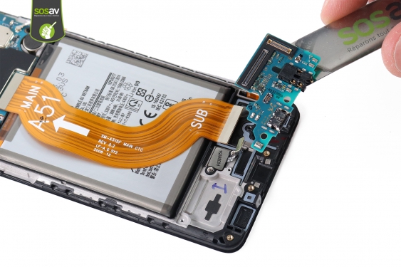 Guide photos remplacement connecteur de charge Galaxy A51 (Etape 11 - image 3)