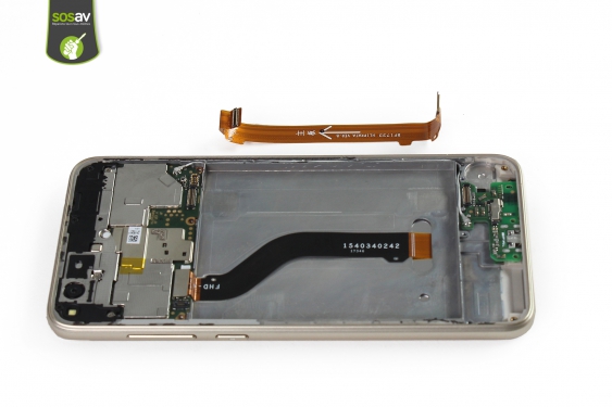 Guide photos remplacement nappe de liaison du connecteur de charge Huawei P8 Lite 2017 (Etape 22 - image 1)