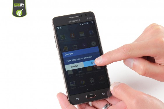 Guide photos remplacement haut-parleur externe / prise jack Samsung Galaxy Grand Prime (Etape 1 - image 3)