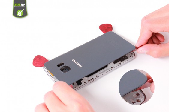 Guide photos remplacement carte mère Samsung Galaxy S6 Edge + (Etape 5 - image 1)