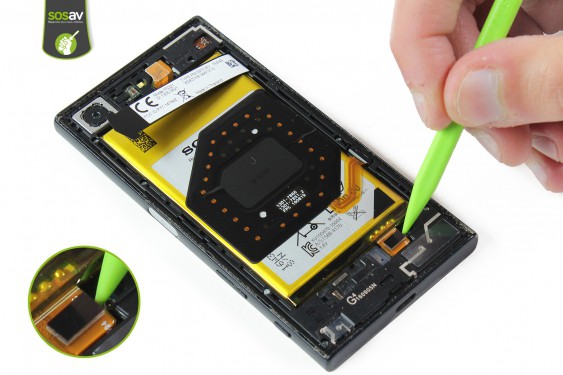 Guide photos remplacement nappe boutons volume, power & apn Xperia X Compact (Etape 7 - image 1)