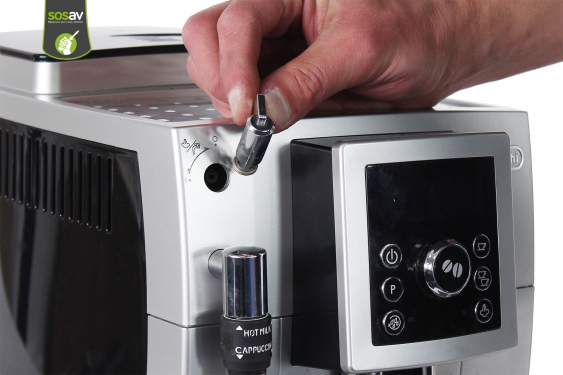Guide photos remplacement levier eau chaude Machine à café Delonghi (ECAM 23.420.SB) (Etape 2 - image 2)