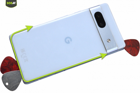 Guide photos remplacement batterie Google Pixel 7A (Etape 3 - image 3)