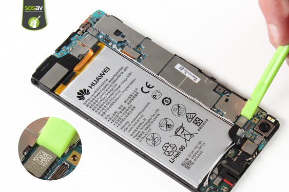 Guide photos remplacement haut-parleur externe Huawei P8 (Etape 14 - image 3)