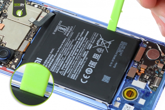 Guide photos remplacement nappe de liaison connecteur de charge Xiaomi Mi 9 (Etape 12 - image 1)
