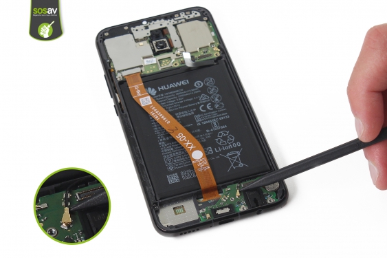 Guide photos remplacement connecteur de charge Huawei Mate 20 Lite (Etape 17 - image 1)