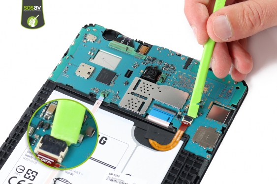 Guide photos remplacement nappe liaison bouton home Galaxy Tab E 9.6 (2015) (Etape 7 - image 1)