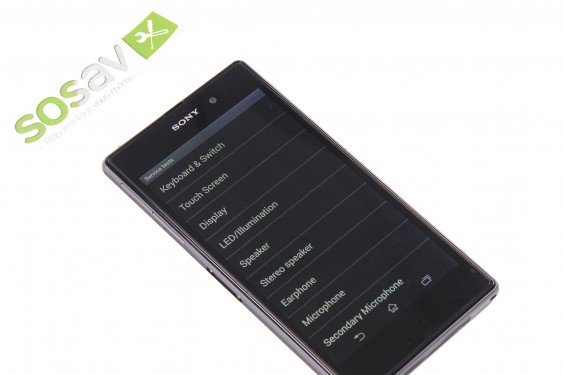 Guide photos remplacement menu caché / menu de test Xperia Z1 (Etape 3 - image 1)