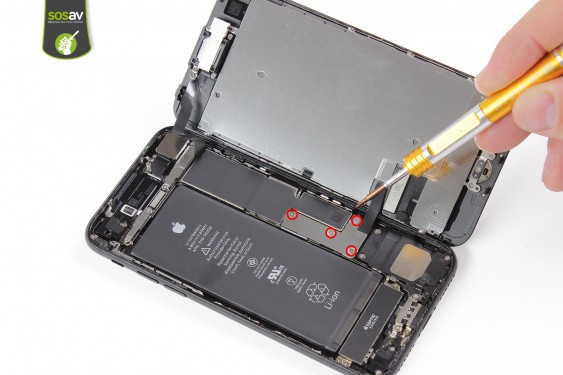 Guide photos remplacement nappe power, vibreur, volume, flash et micro externe iPhone 7 (Etape 8 - image 1)