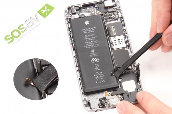 Guide photos remplacement prise jack + connecteur lightning + antenne gsm + microphone iPhone 6 (Etape 13 - image 3)