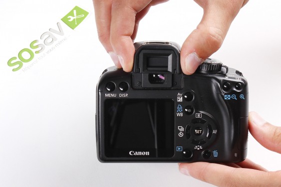 Guide photos remplacement oeilleton de visée Canon EOS 1000D / Rebel XS / Kiss F (Etape 2 - image 2)