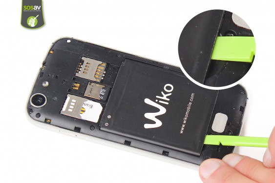 Guide photos remplacement carte sim Wiko Stairway (Etape 3 - image 1)