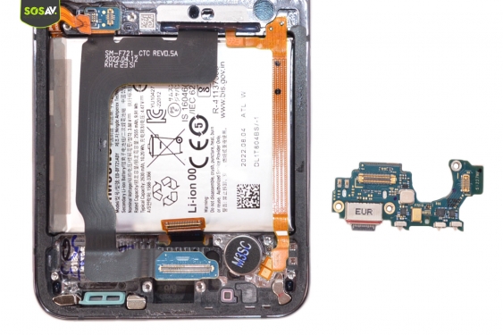 Guide photos remplacement batteries Galaxy Z Flip4 (Etape 15 - image 4)