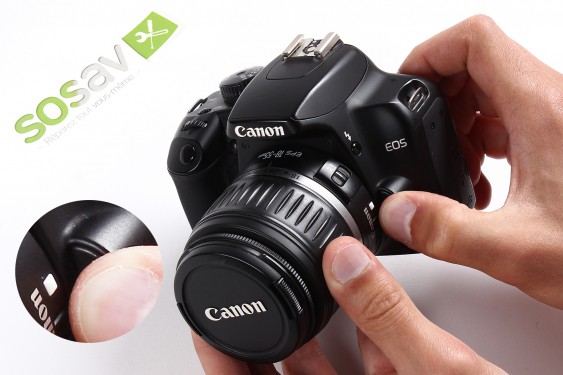 Guide photos remplacement pile de sauvegarde Canon EOS 1000D / Rebel XS / Kiss F (Etape 2 - image 2)