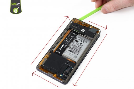 Guide photos remplacement connecteur de charge / jack Galaxy A41 (Etape 8 - image 1)