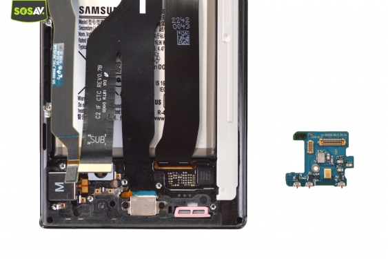 Guide photos remplacement connecteur de charge  Galaxy Note 20 Ultra 5G (Etape 9 - image 3)