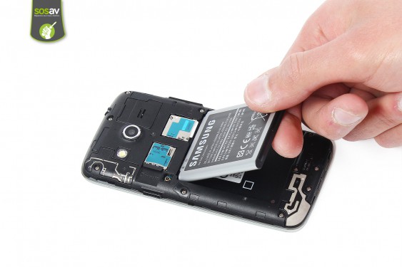 Guide photos remplacement lecteur carte sim et microsd Samsung Galaxy Core 4G (Etape 3 - image 3)