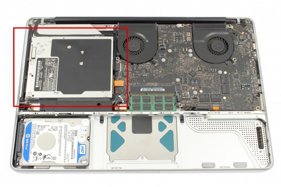 Guide photos remplacement lecteur superdrive (lecteur/graveur dvd) MacBook Pro 15" Fin 2008 - Début 2009 (Modèle A1286 - EMC 2255) (Etape 9 - image 1)