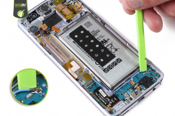 Guide photos remplacement câble d'interconnexion wifi Samsung Galaxy S8+ (Etape 24 - image 1)